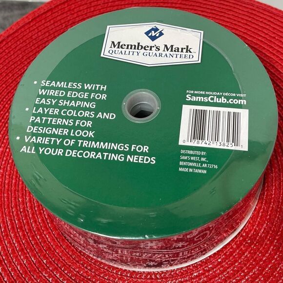 Members Mark Wired Ribbon Black and White 50 yards NWT - Picture 3 of 5